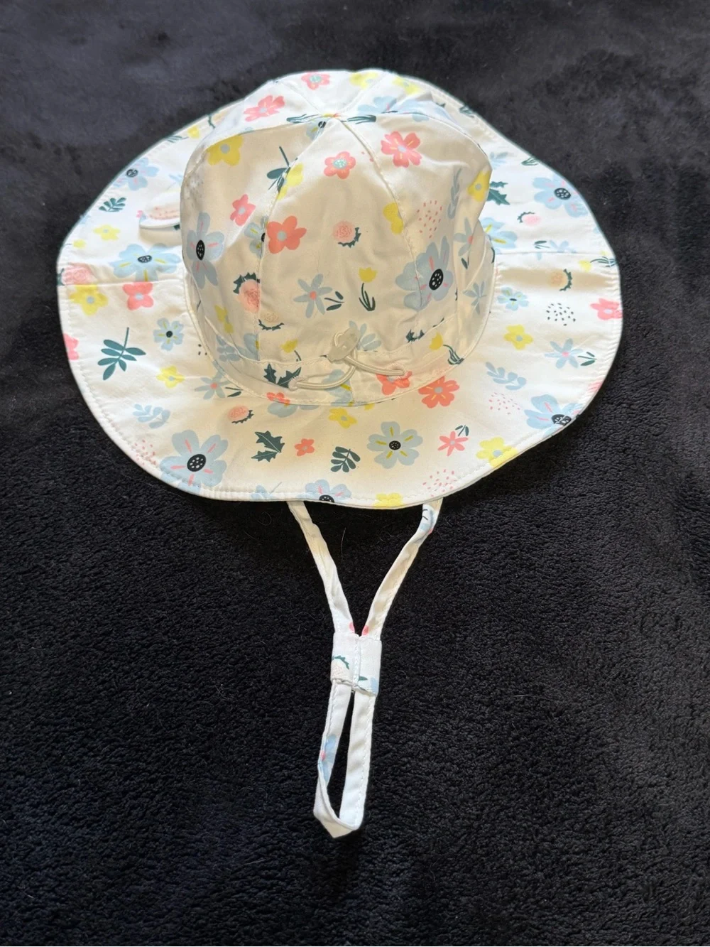Baby Floral Sun Hat | Size 0-6 Months